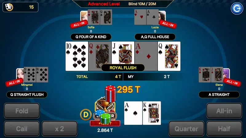 AI Texas Holdem(Offline Poker) screenshot 4