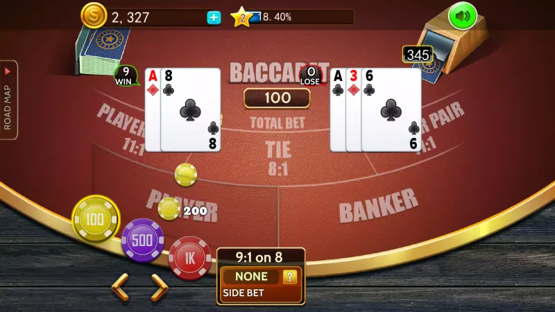Baccarat casino offline card screenshot 2