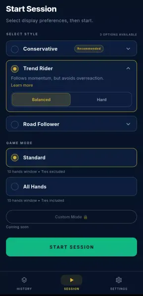 Baccarat Signal screenshot 1