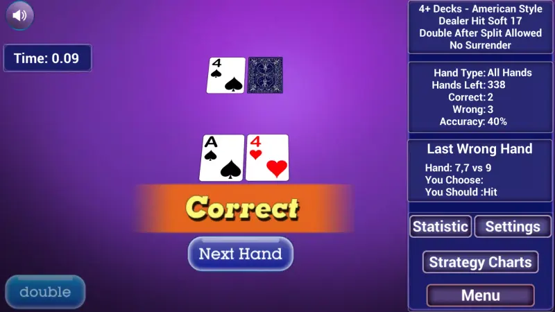 Blackjack Trainer All in one screenshot 1