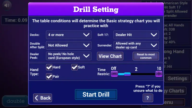 Blackjack Trainer All in one screenshot 4
