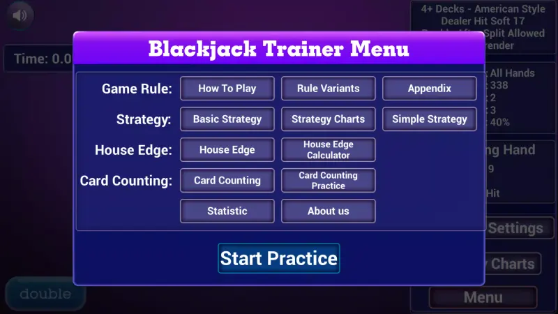 Blackjack Trainer All in one screenshot 5