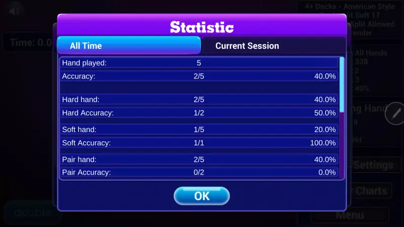Blackjack Trainer All in one screenshot 6