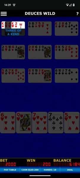 Deuces Wild Video Poker screenshot 6