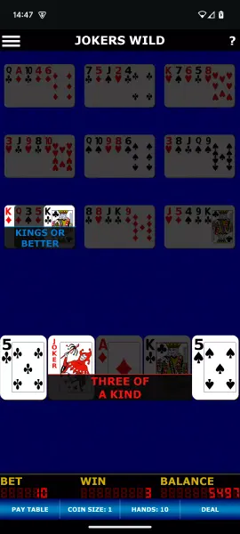 Joker Wild Video Poker screenshot 6