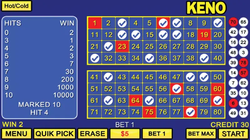 Keno Games - Vegas Casino Pro screenshot 2