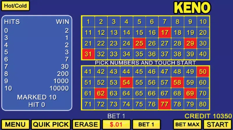 Keno Games - Vegas Casino Pro screenshot 3