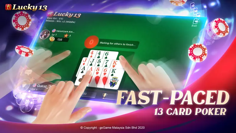 Lucky 13: 13 Poker Puzzle screenshot 4