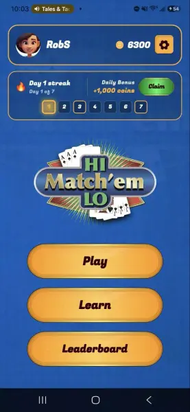 Match'em Hi-Lo screenshot 2