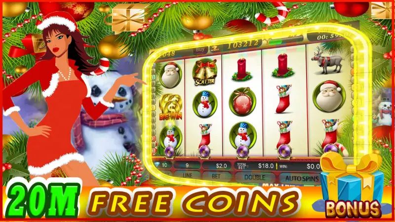 SLOTS 🎰 Santa🎅 machine -FREE screenshot 1