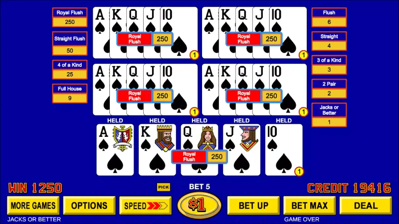 Video Poker ™ - Classic Games screenshot 4