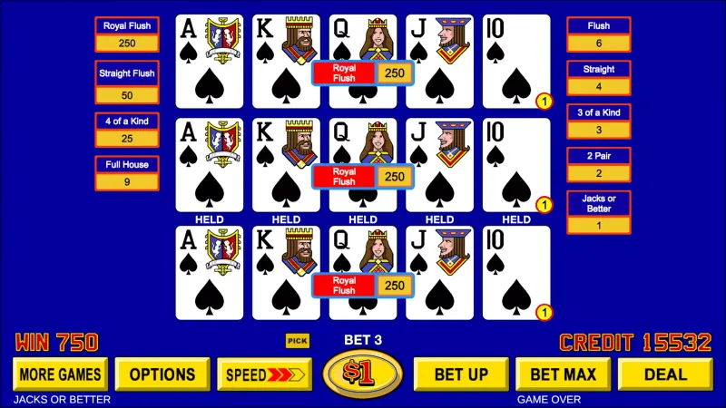 Video Poker ™ - Classic Games screenshot 5