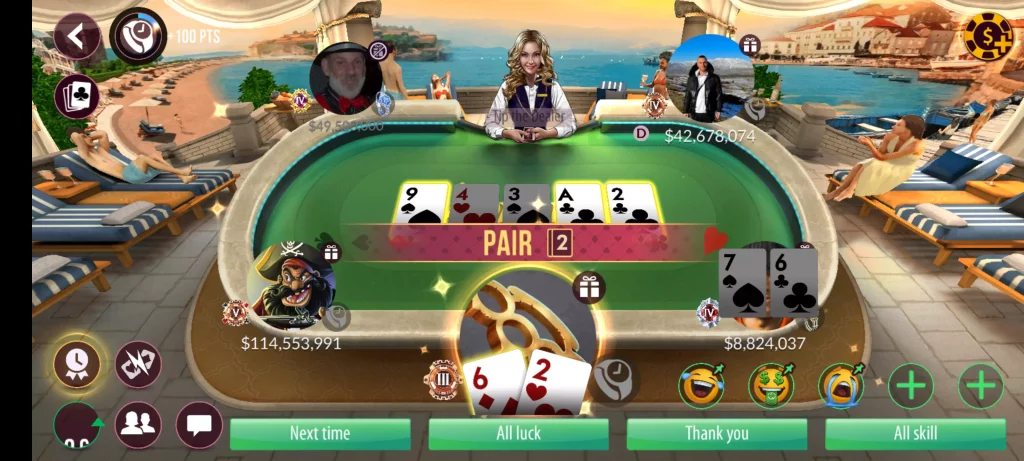 Zynga Poker Mod APK Gameplay