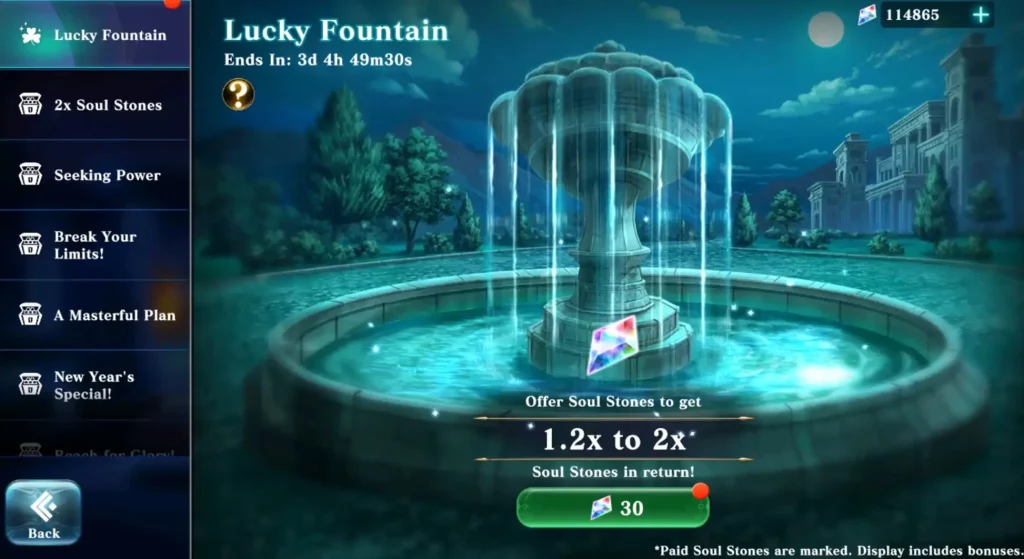 Evertale Lucky Fountain