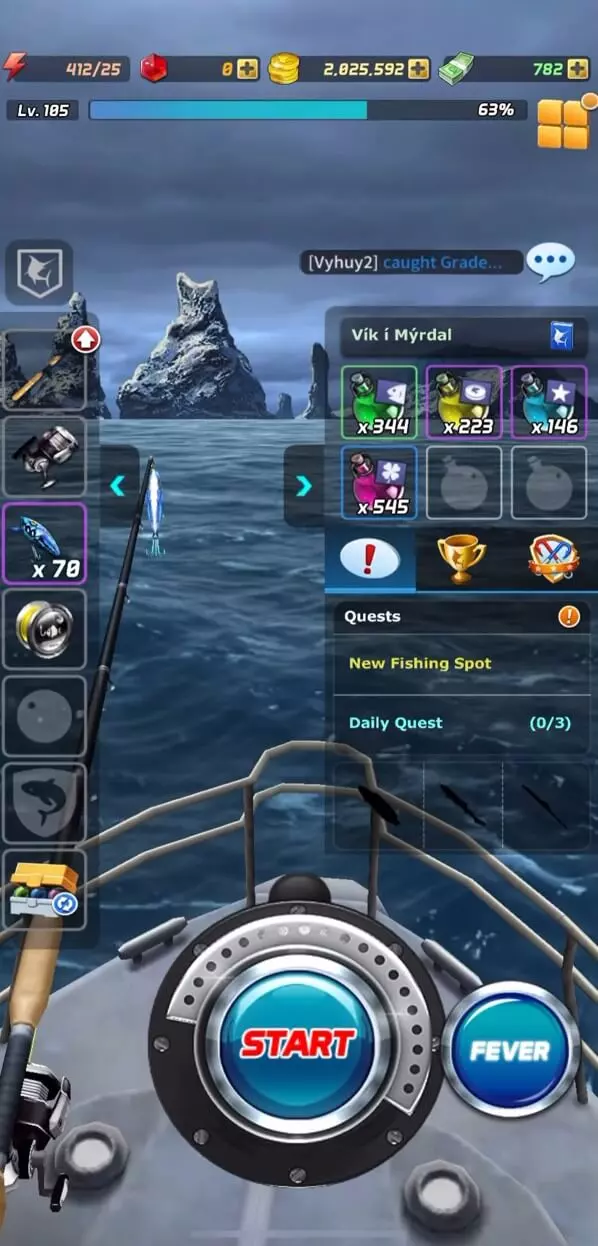 Ace Fishing Mod APK Gameplay