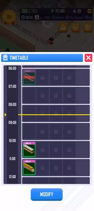 Railway Tycoon Timetable