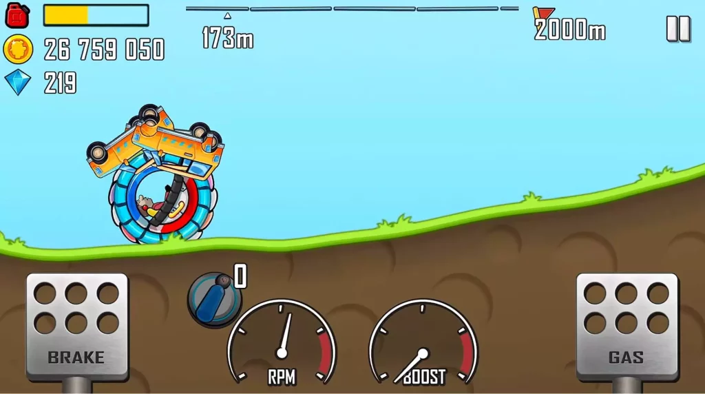Hill Climb Racing Mod APK Gameplay