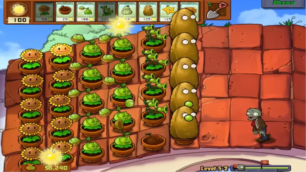 Plants vs. Zombies Mod APK Gameplay