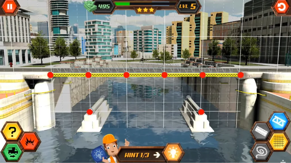 Bridge Construction Simulator Mod APK Gameplay