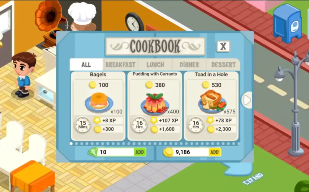 Restaurant Story Game