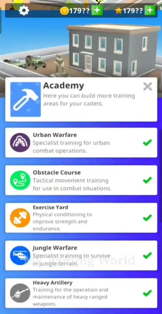 Idle Army Base Game