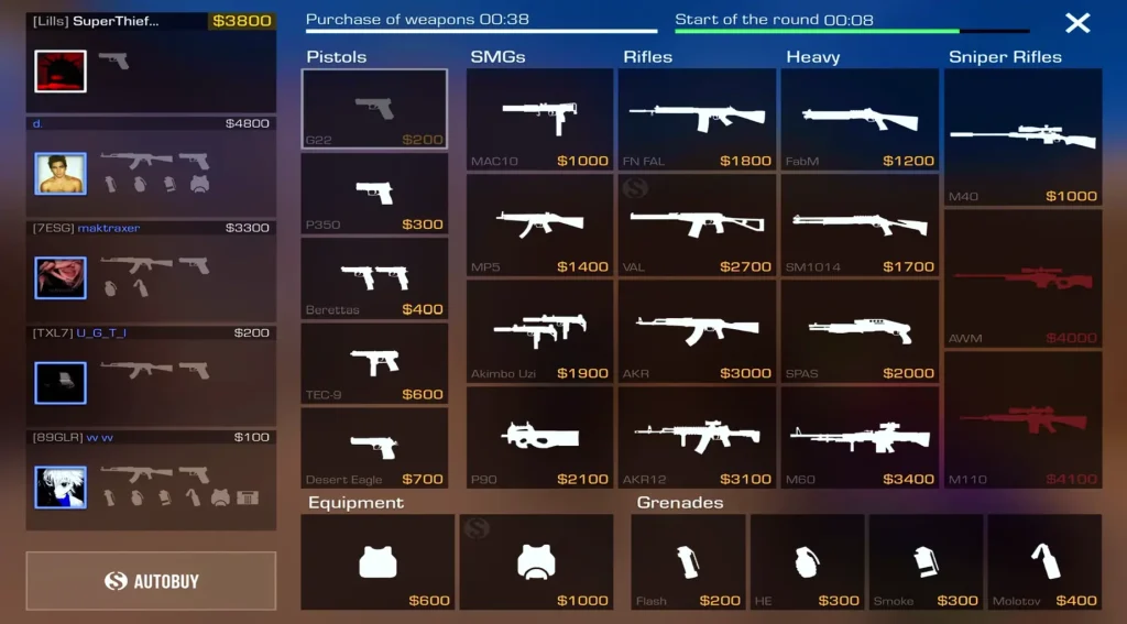 Standoff 2 Weapons